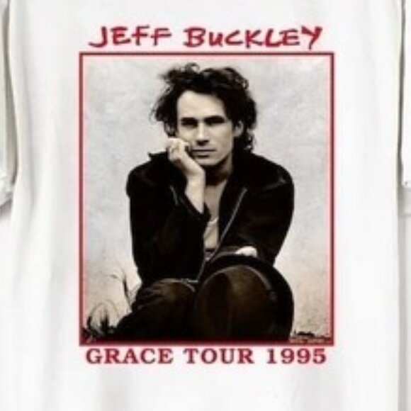 Jeff Buckley Grace Tour 1995 T-Shirt Vintage Rock Double Sided Concert Tee 103 - Picture 2 of 6